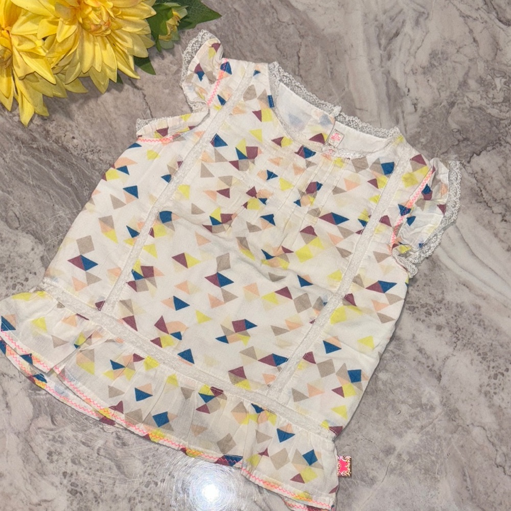Billieblush Multicolor Geometric Blouse
